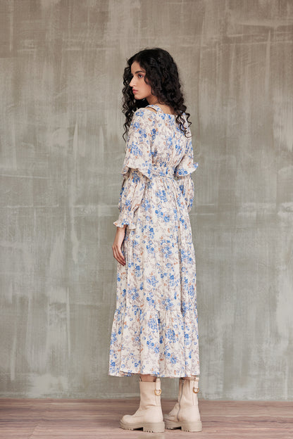Enchanted Blossom Midi Dress