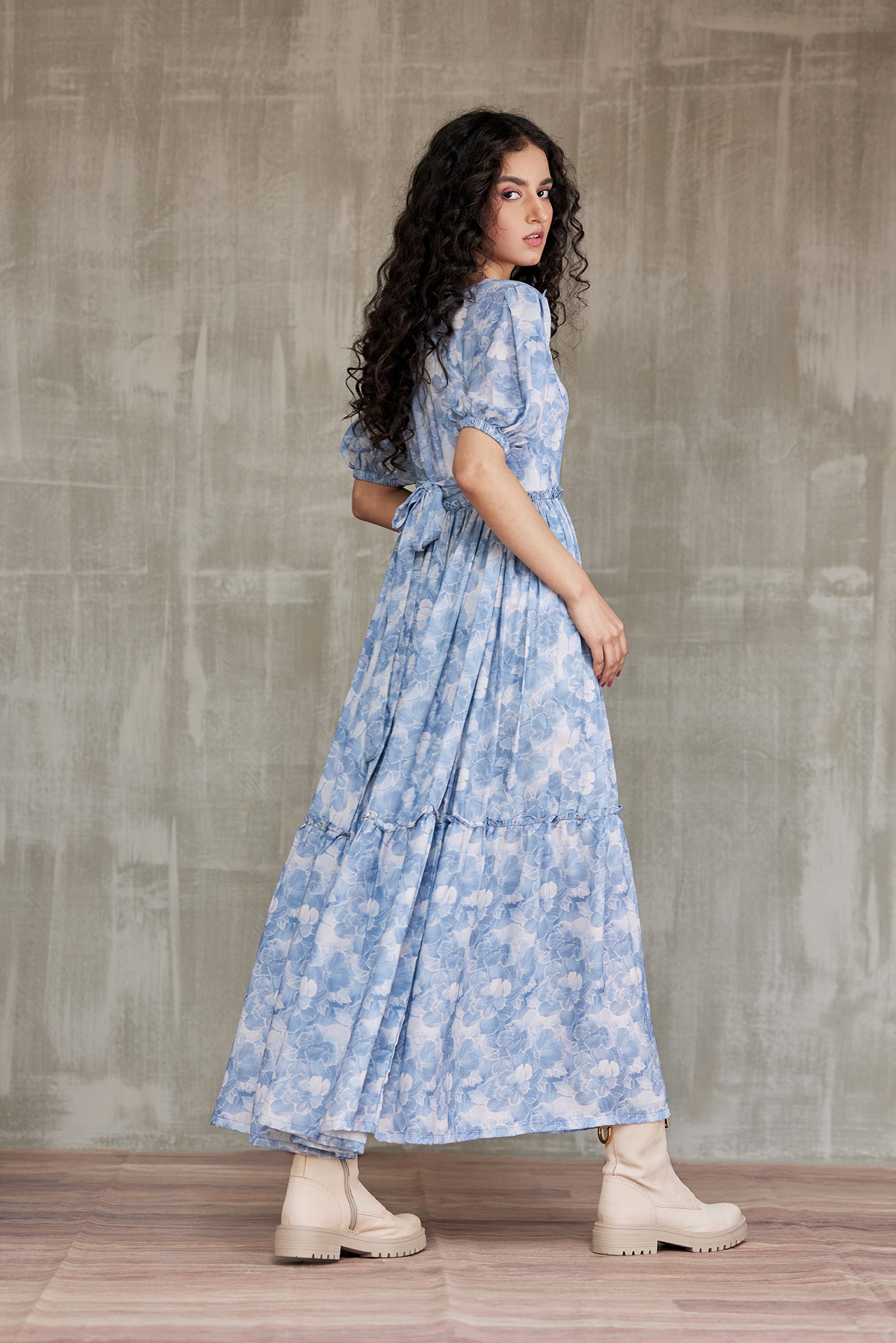 Serene Sky Midi Dress