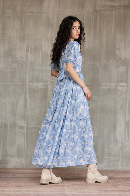 Serene Sky Midi Dress