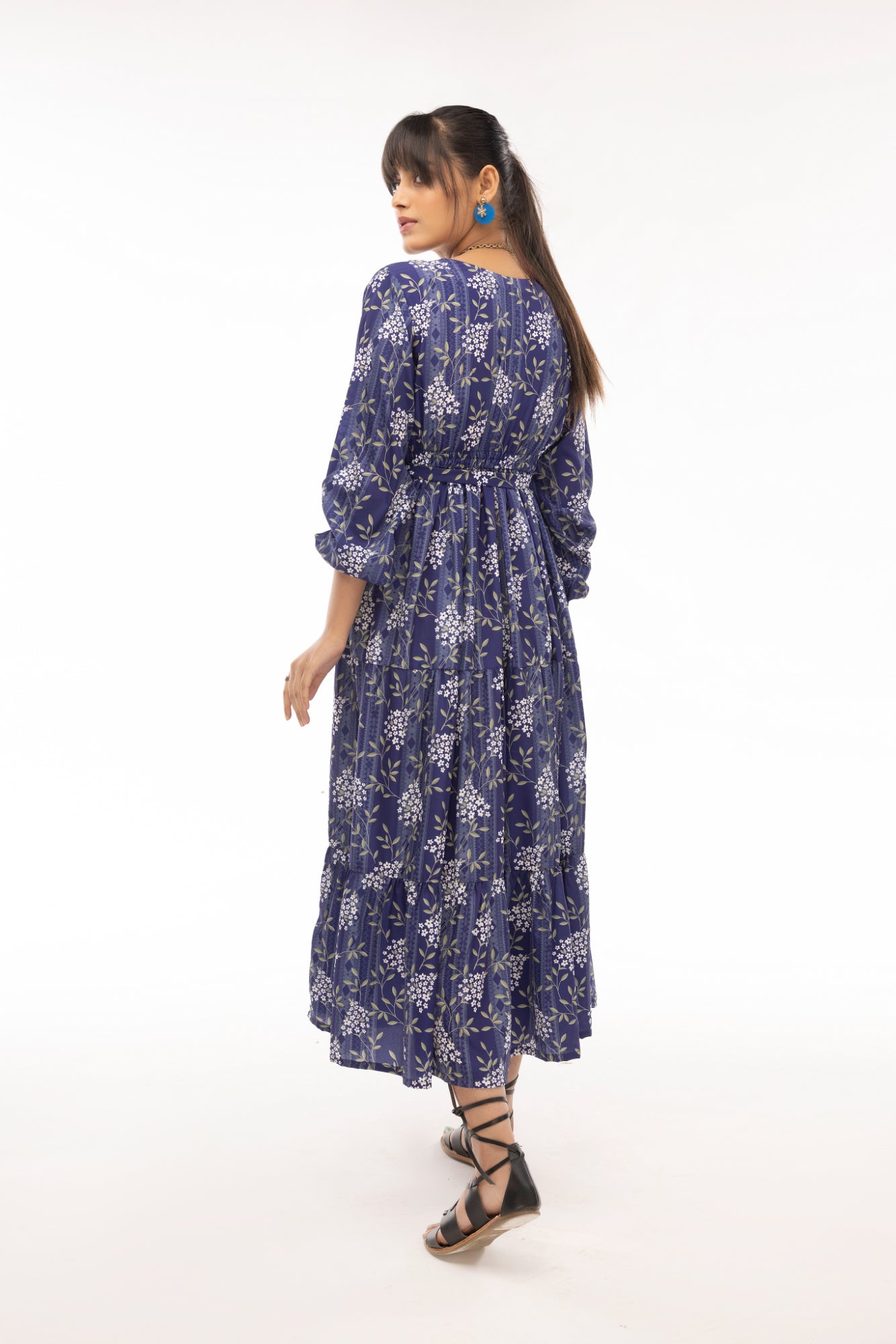 Midnight Blossom Maxi Dress